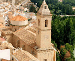 alcala, puente romano, iglesia y castillo